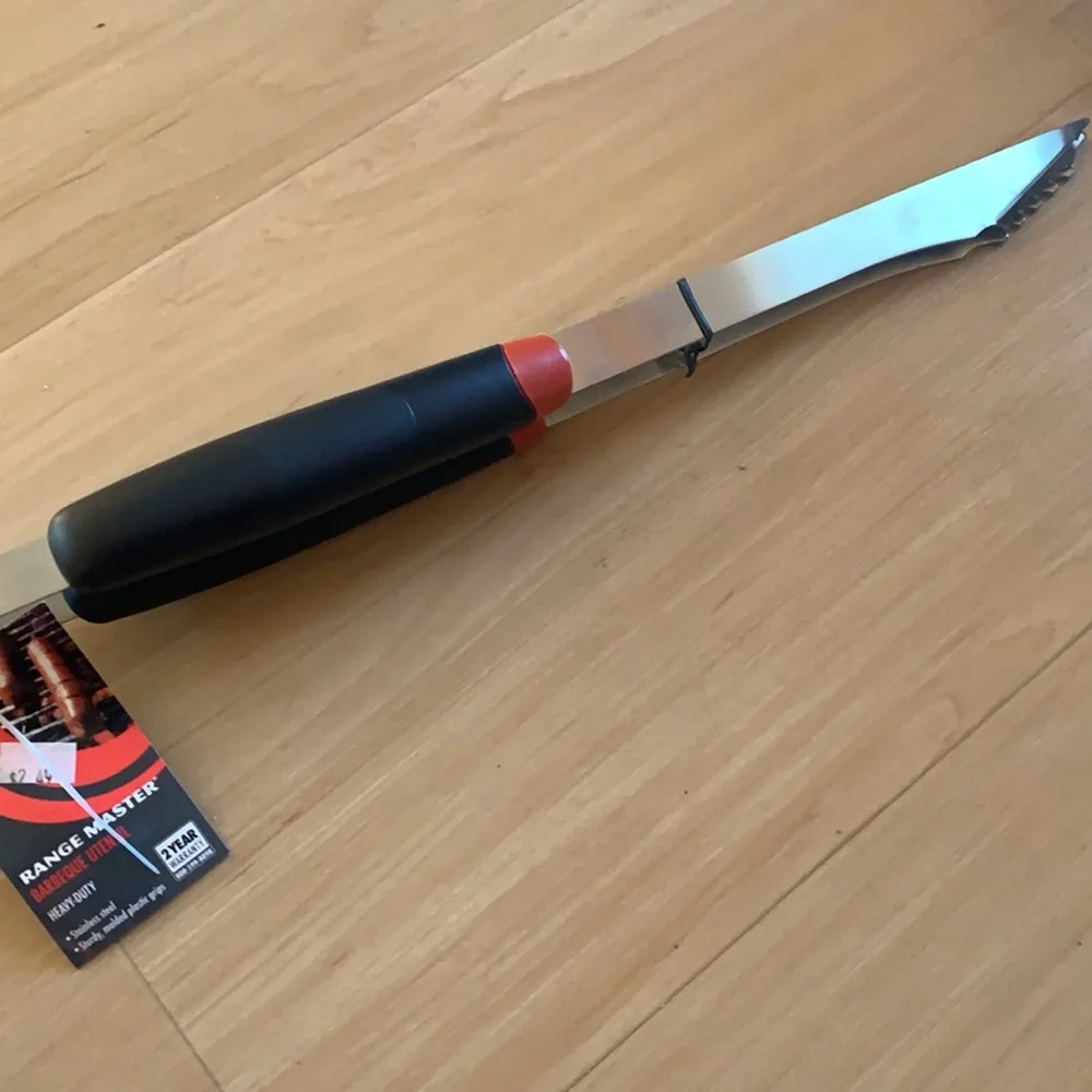 NWT YOSHI GRILL & BAKE MATT W STAINLESS STEEL BBQ TONG